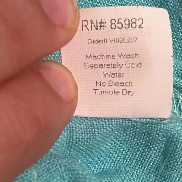 Liz and Jane Womens 100% Linen Preshrunk Top Size L Somewhat Funky - Picture 7 of 7